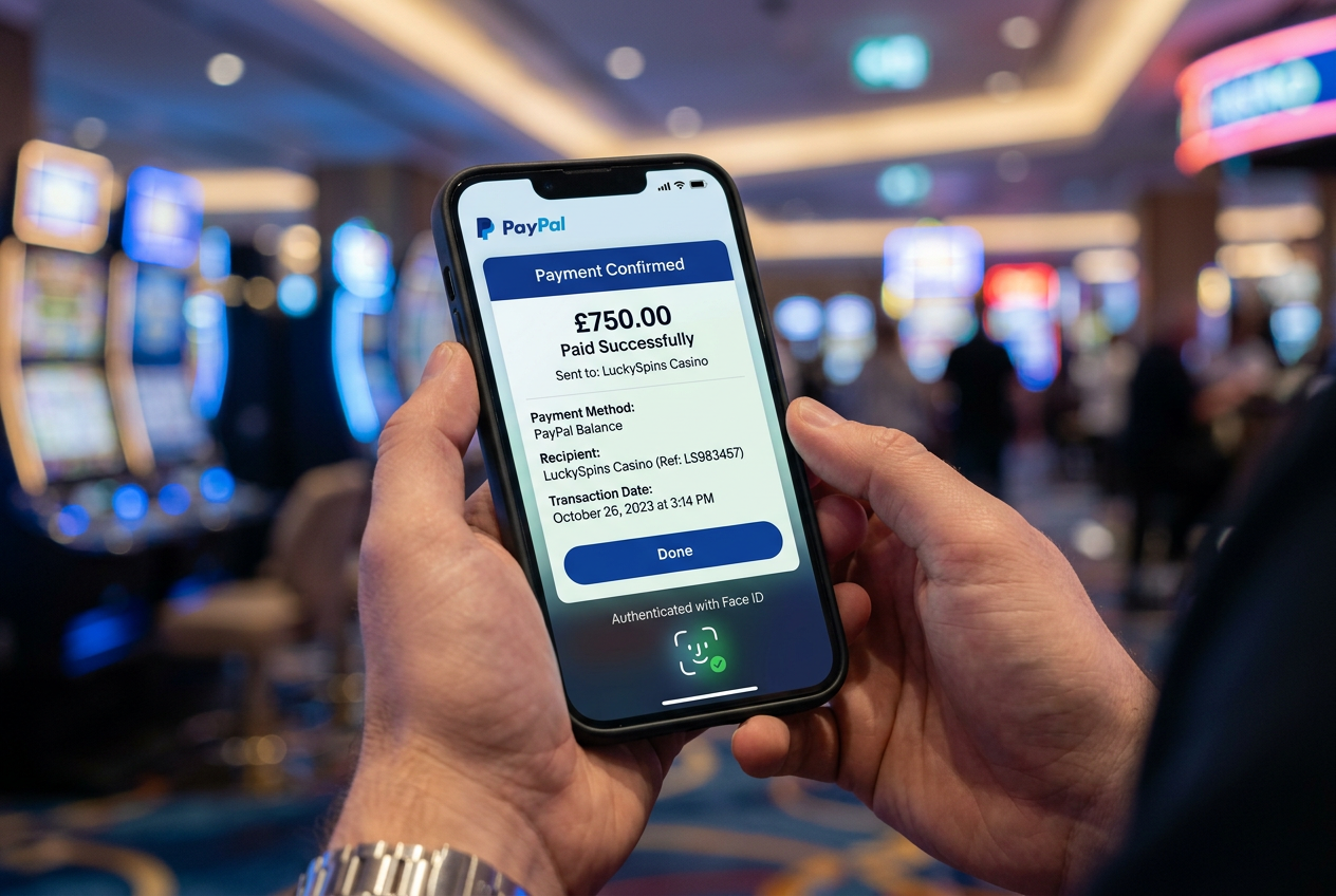Fast mobile payment interface for online casinos
